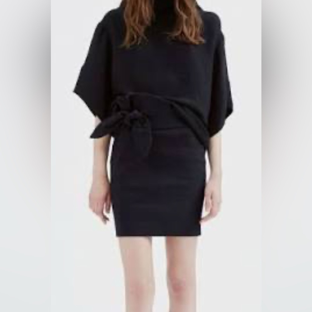 IRO Black Midi Pencil Skirt